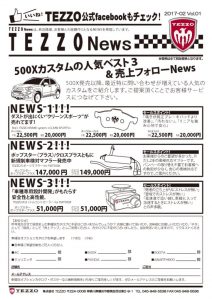 TEZZO News 2017-02 Vol.01_500X人気ベスト3のサムネイル